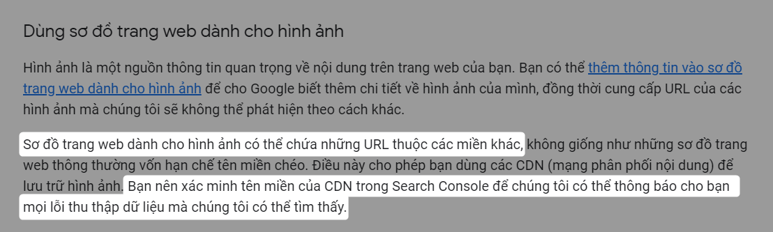 Google khuyến nghị dùng sitemap dành cho hình ảnh