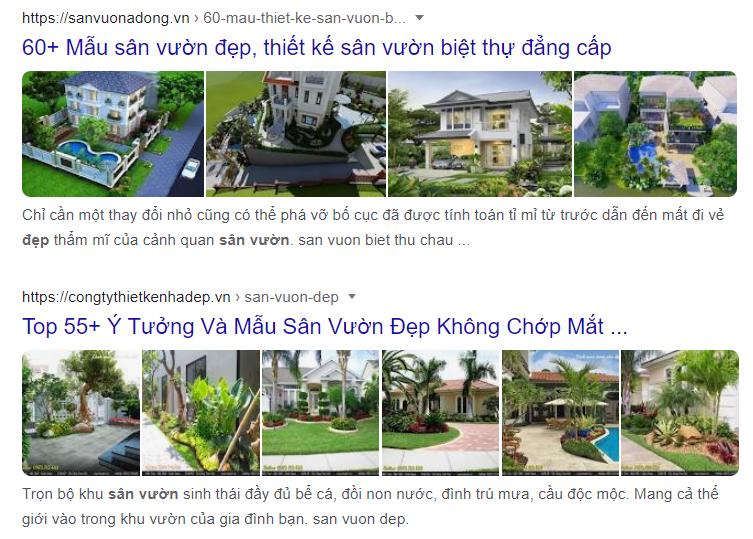 Google Search hiển thị các hình ảnh nổi bật có trong nội dung trang